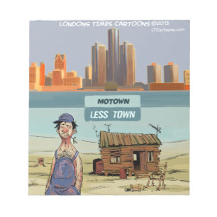 Motown LessTown Funny Anteckningsblock