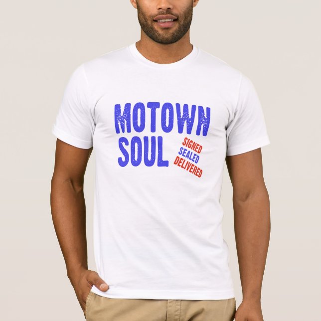 Motown Soul Music Stil T Shirt (Framsida)