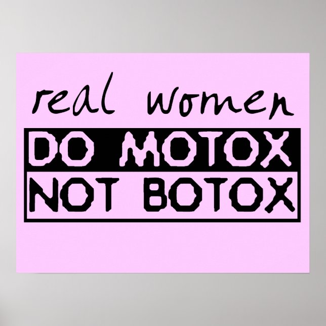 Motox Inte Botox Smutsig Cykel Motocross Affisch (Framsidan)
