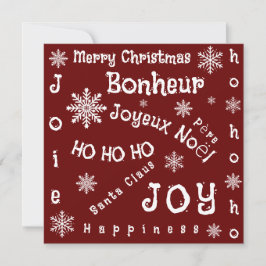 Mots de Noël Julkort