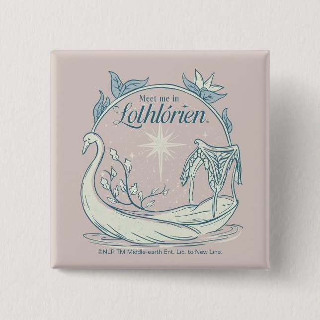 Möts i LOTHLORIEN™ - Svanbåt Knapp (Framsida)