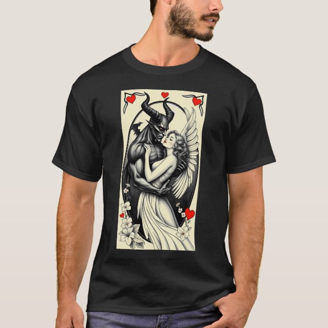 Motsatser attraherar 1 t shirt (Framsida)