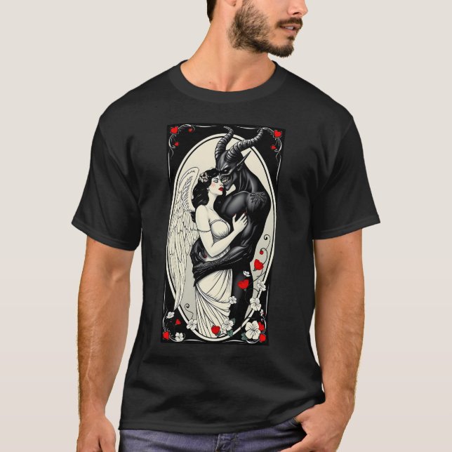 Motsatser attraherar 2 t shirt (Framsida)