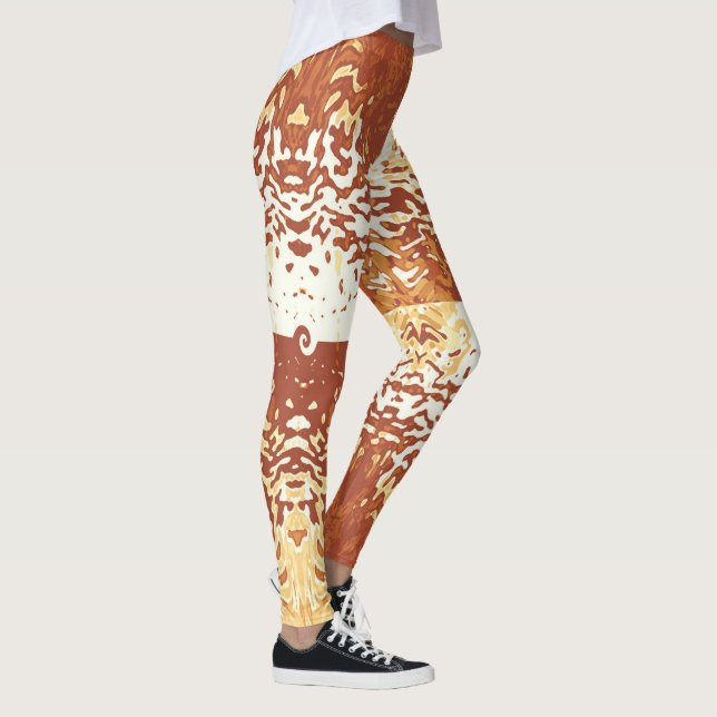 Motsatser Attraherar Pumpa Orange Leggings (Höger)