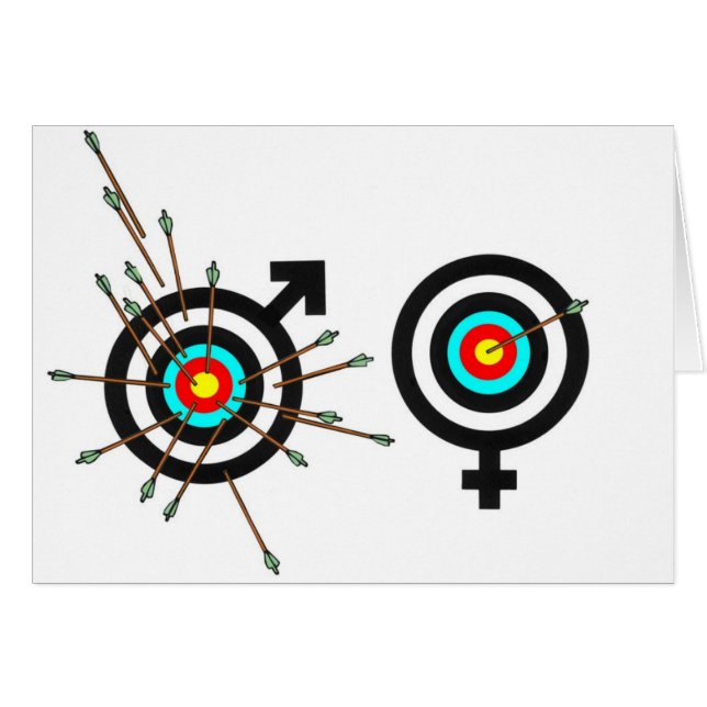 Motsatser tilldrar hälsningskort (Framsidan Horizontal)