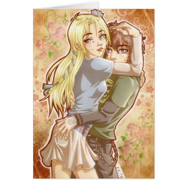 Motsatser tilldrar kortet hälsningskort (Framsidan)