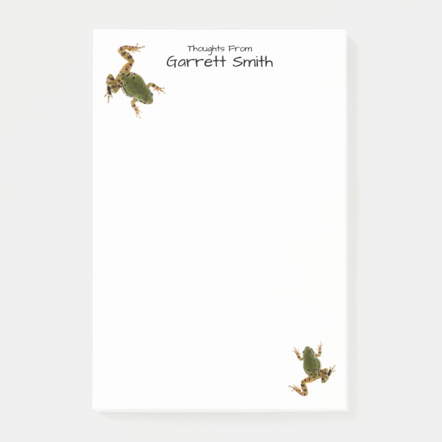 Motsatt klättringsfoto för Grönt från grodd Post-it Block (Framsida)