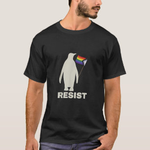Motsätta penguin mot tarifferna för HBT-antitrumpu T Shirt