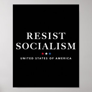 Motsätta socialismen antisocialistisk antimarxism poster
