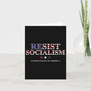 Motsätta socialismen Förenta staterna Anti Soc Kort