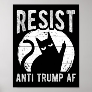 Motstå Anti Trump Av Anti Trump Motstånd Katt Poster