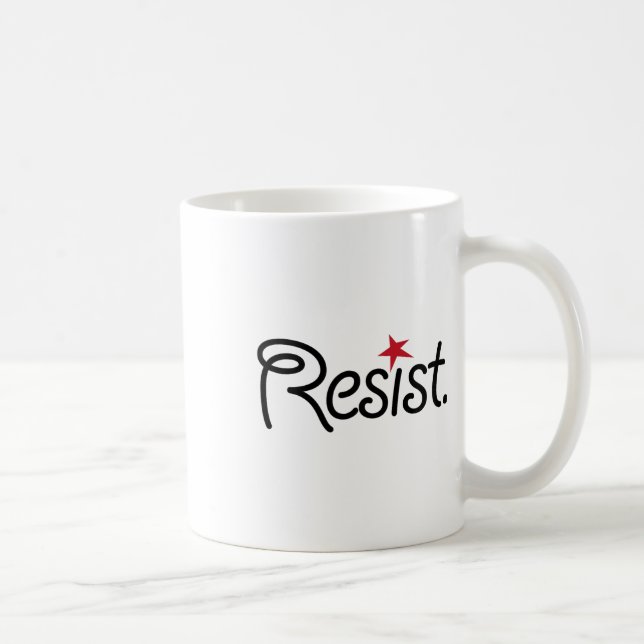 Motstå, Anti Trump Design  Kaffemugg (Höger)