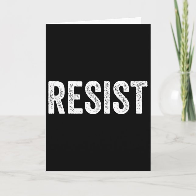 Motstå Anti-Trump protestmars politisk trotsig  Kort (Framsida)