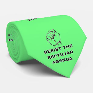 Motstå det reptila agendan Grönt Slips