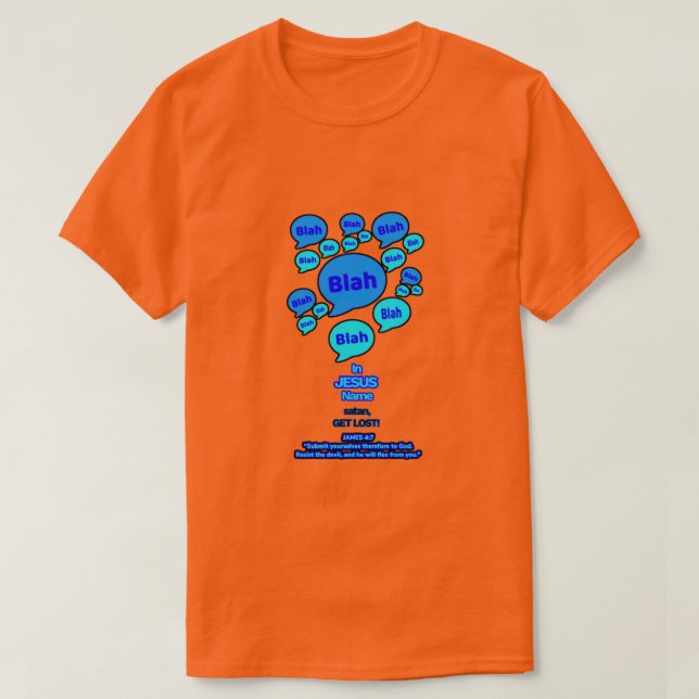 Motstå djävulen - Blått Logotyp - T Shirt (Design framsida)
