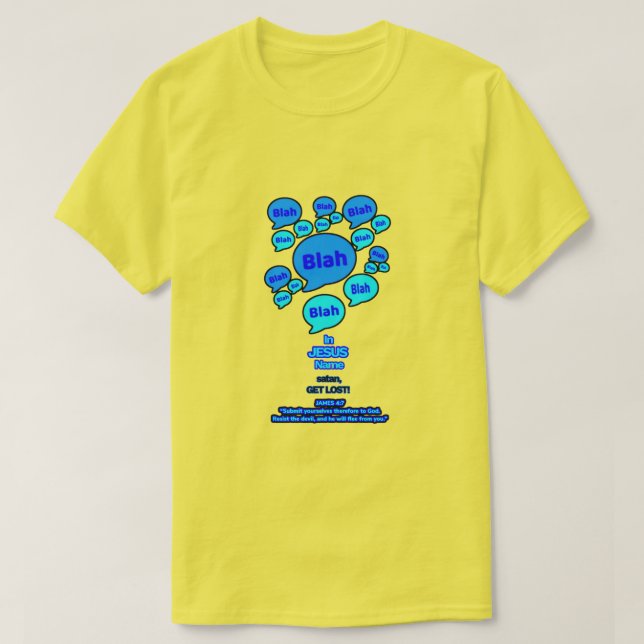 Motstå djävulen - Blått Logotyp - T Shirt (Design framsida)