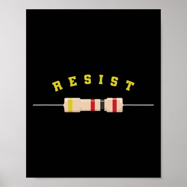 Motstå elektronisk komponent elektronik  poster (Framsidan)