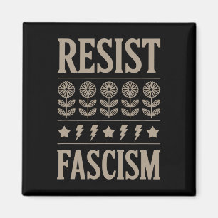 Motstå fascism protestera Trump Anti Trump 10 Magnet