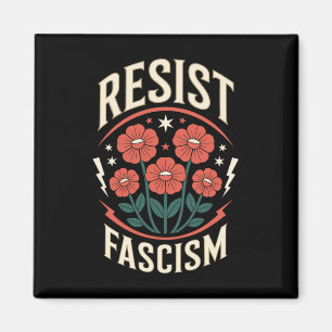 Motstå fascism protestera Trump Anti Trump 2 Magnet