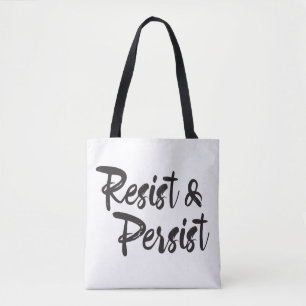 Motstå framhärdar moderna Handlettered skrivar Tygkasse