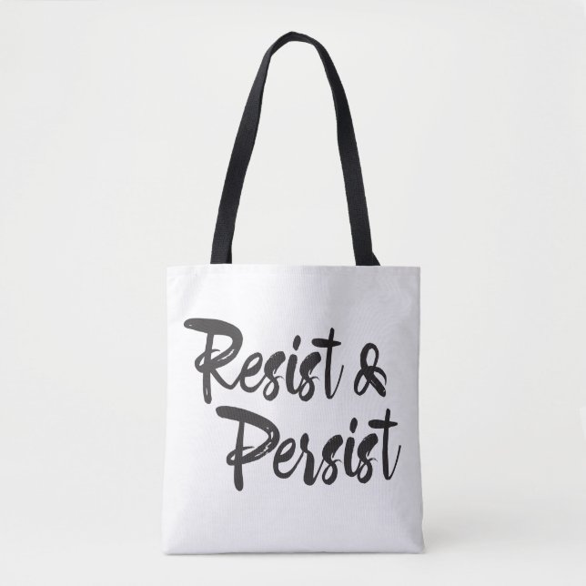 Motstå framhärdar moderna Handlettered skrivar Tygkasse (Framsida)