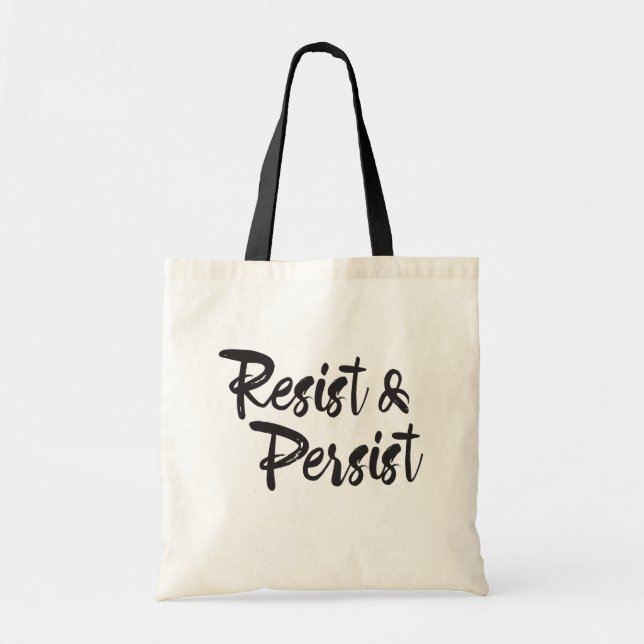 Motstå framhärdar moderna Handlettered skrivar Tygkasse (Framsidan)