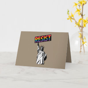 Motstå Frihetsgudinnan Feministisk Present Kort