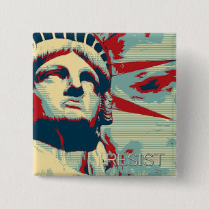 MOTSTÅ - frihetsgudinnan Knapp