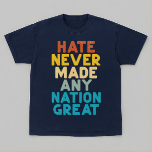 Motstå hat har aldrig gjort någon nation bra prote t shirt