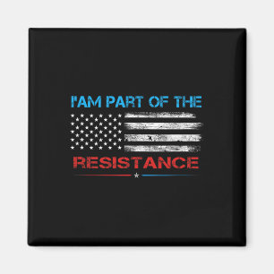 Motstå jag är en del av motståndet Anti Trump för Magnet