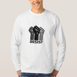 Motstå med näven - i svart 0003 t shirt