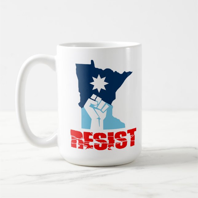 Motstå Minnesota Höjd Näve Kaffemugg (Vänster)