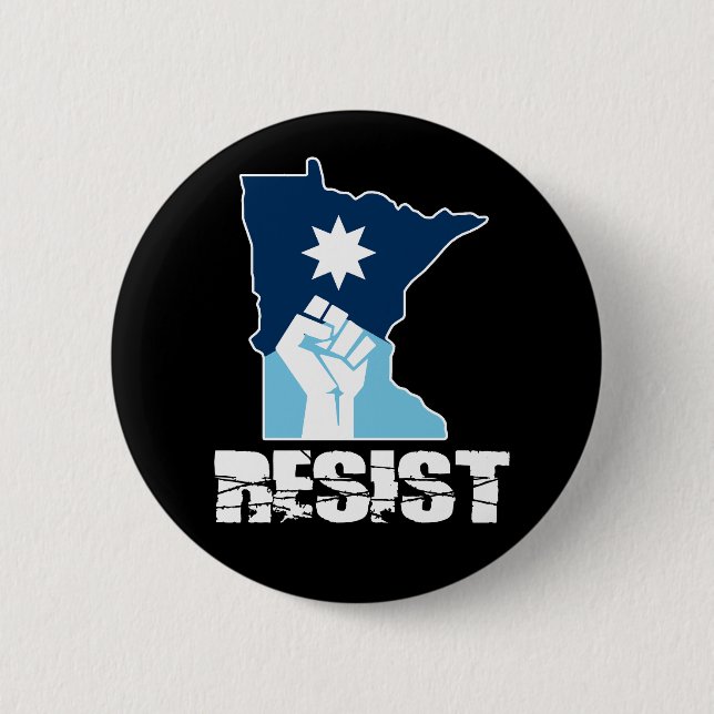 Motstå Minnesota Raisad Näve Knapp (Framsida)
