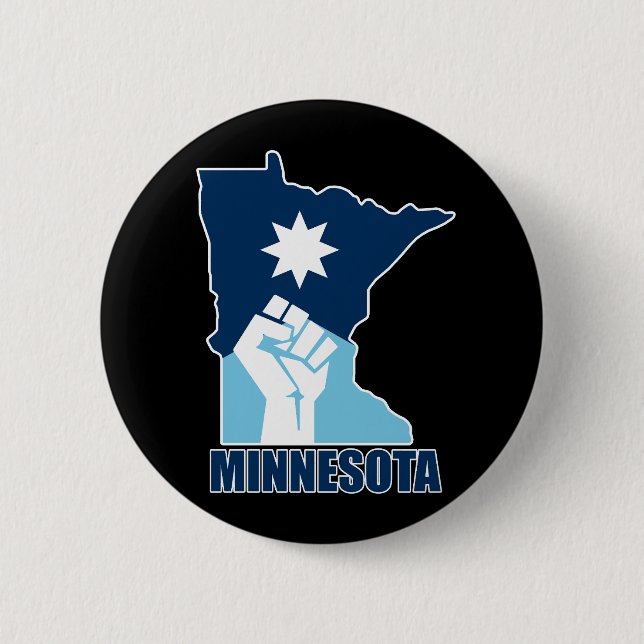 Motstå Minnesota Raisad Näve Knapp (Framsida)