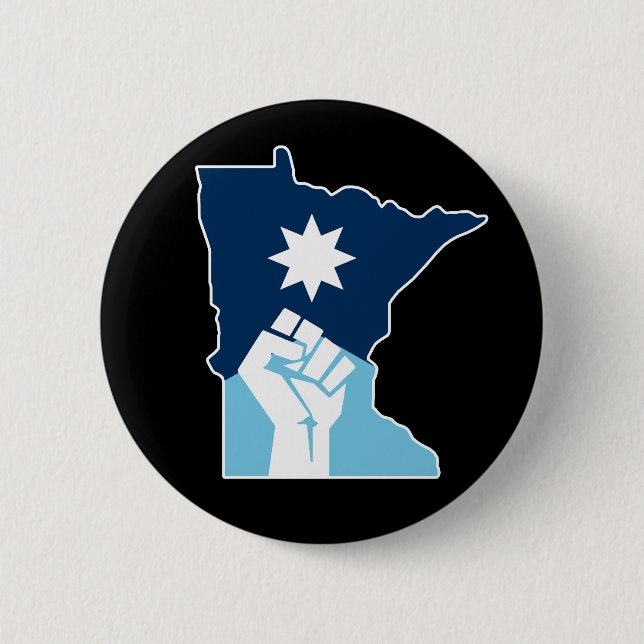 Motstå Minnesota Raisad Näve Knapp (Framsida)