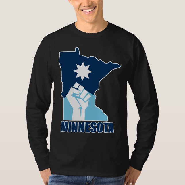 Motstå Minnesota Raisad Näve T Shirt (Framsida)