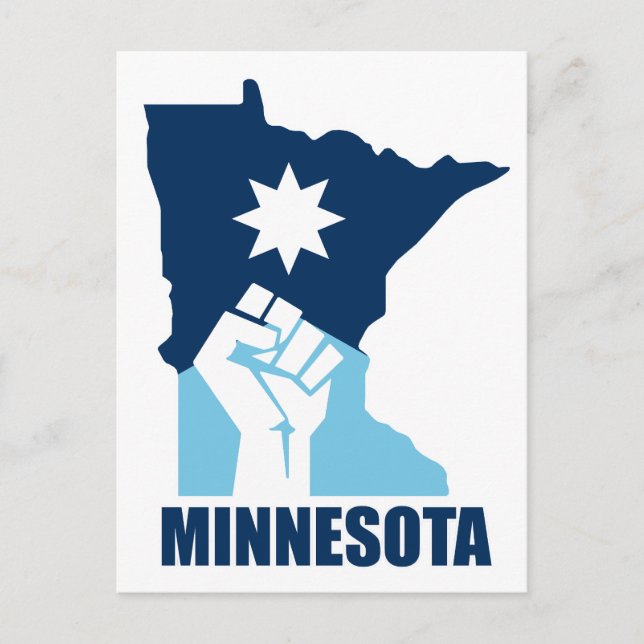 Motstå Minnesota Raisad Näve Vykort (Framsida)