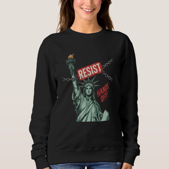 Motstå Motstånd Staty över Frihet Händer Av Prot T Shirt (Framsida)