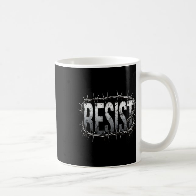 Motstå politiska protester kaffemugg (Höger)