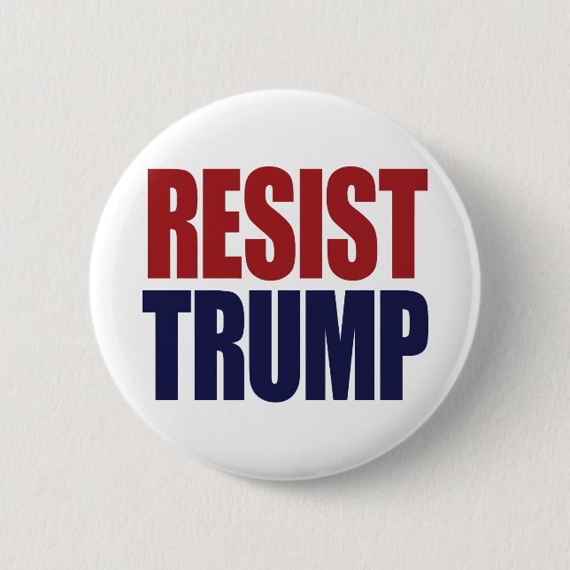 Motstå president Trump - Anti Trump Knapp (Framsida)