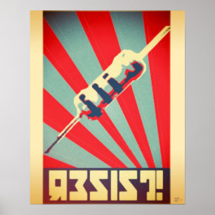 Motstå propagandaaffischen poster