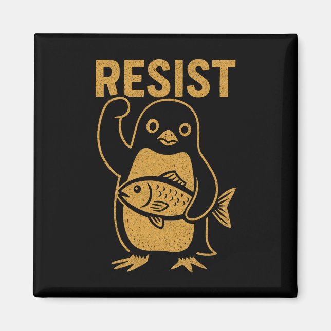 Motstå Rebelltpingvinmotståndsprotest mot Hi Magnet (Framsidan)