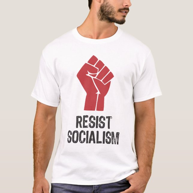 Motstå socialismen t-shirt (Framsida)