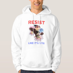 Motstå som om det är 1776 hoodie