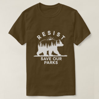 Motstå Spara Våra Parker Alt Us Nationalparker Bjö T Shirt