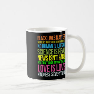 Motstå Tröja Vänlighet Är Allt Svarta Liv Räknas Kaffemugg