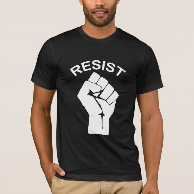Motstå trumft-skjortan tee (Framsida)