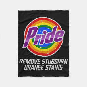 Motstå Trump Ta Bort envisa Orange Fläckar Stolthe Fleecefilt
