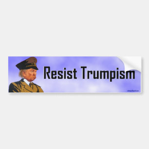 motstå trumpismen bildekal