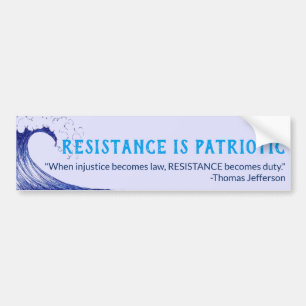 Motstånd är den patriotiska bildekalet bildekal